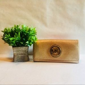 Gold Michael Kors Wallet
